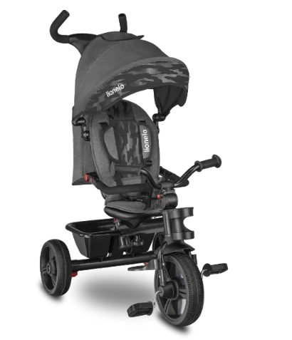 

Трехколесный велосипед транфсормер с поворотным сиденьем Lionelo HAARI STONE GREY, Серый