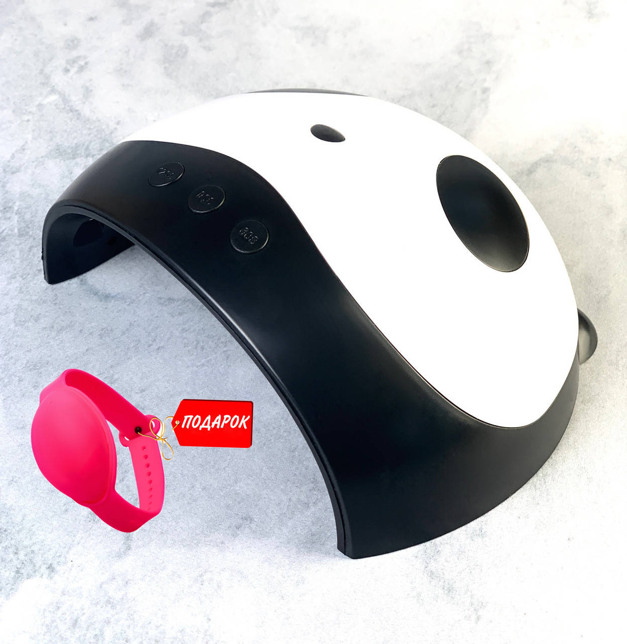 

Ультрафиолетовая лампа для ногтей X1 UV/LED RED LIGHT SKIN CARE 3-in-1 PANDA, Лампа для маникюра, Белый