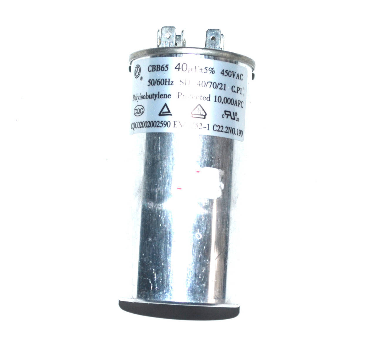 

Конденсатор для кондиционера 40uF 450V (CBB65,четыре и две клеммы)