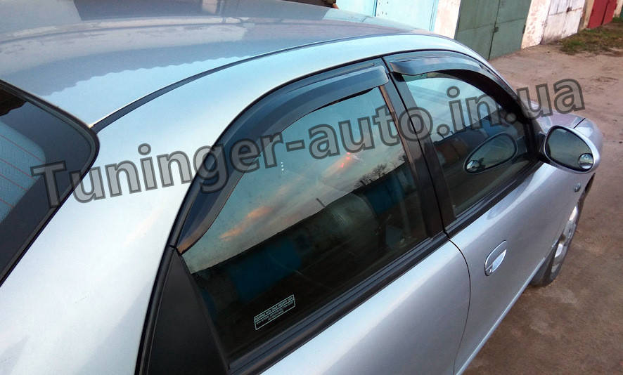 

Дефлекторы окон, ветровики Daewoo Nubira 1997-2003 (Autoclover)