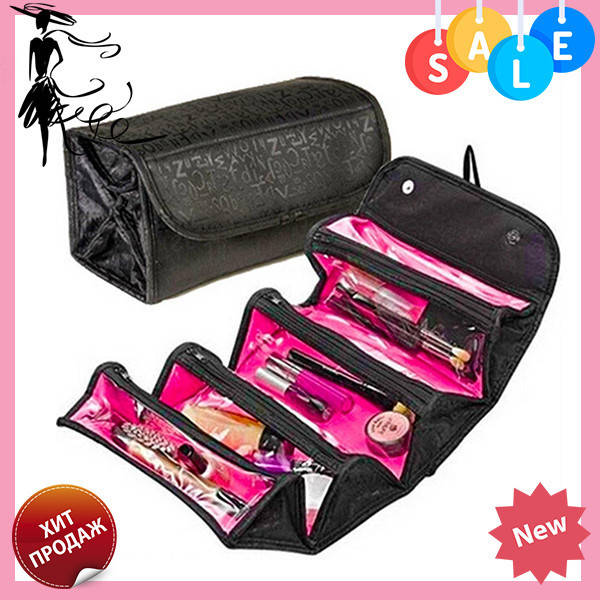 

Косметичка Roll N Go Cosmetic Bag | дорожная сумка органайзер для косметики! Товар хит, Черный