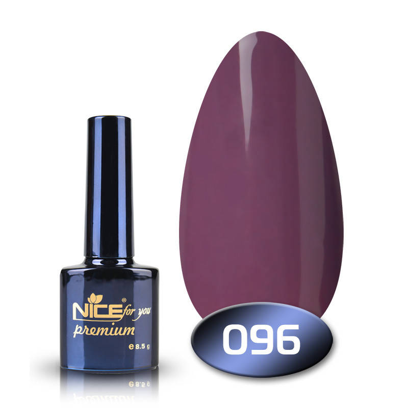 

Гель-лак Nice for you Premium 096 фиолетовый бархат 8,5 мл