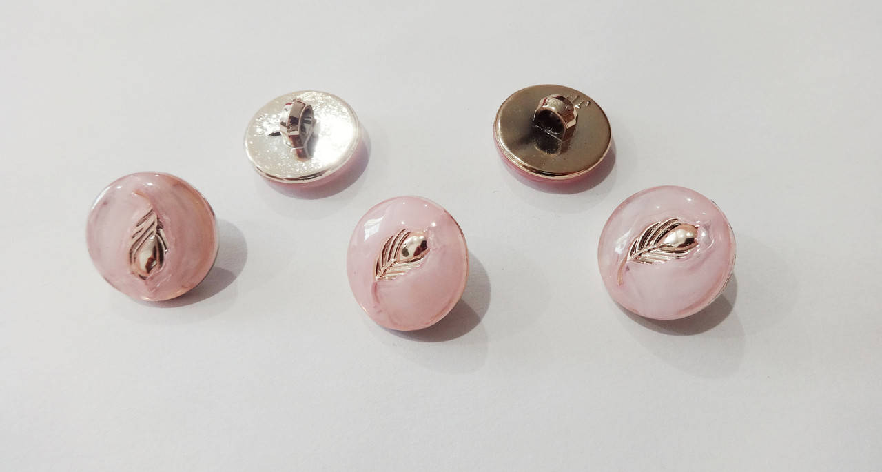 

Пуговицы на ножке 17 мм светло-розовые