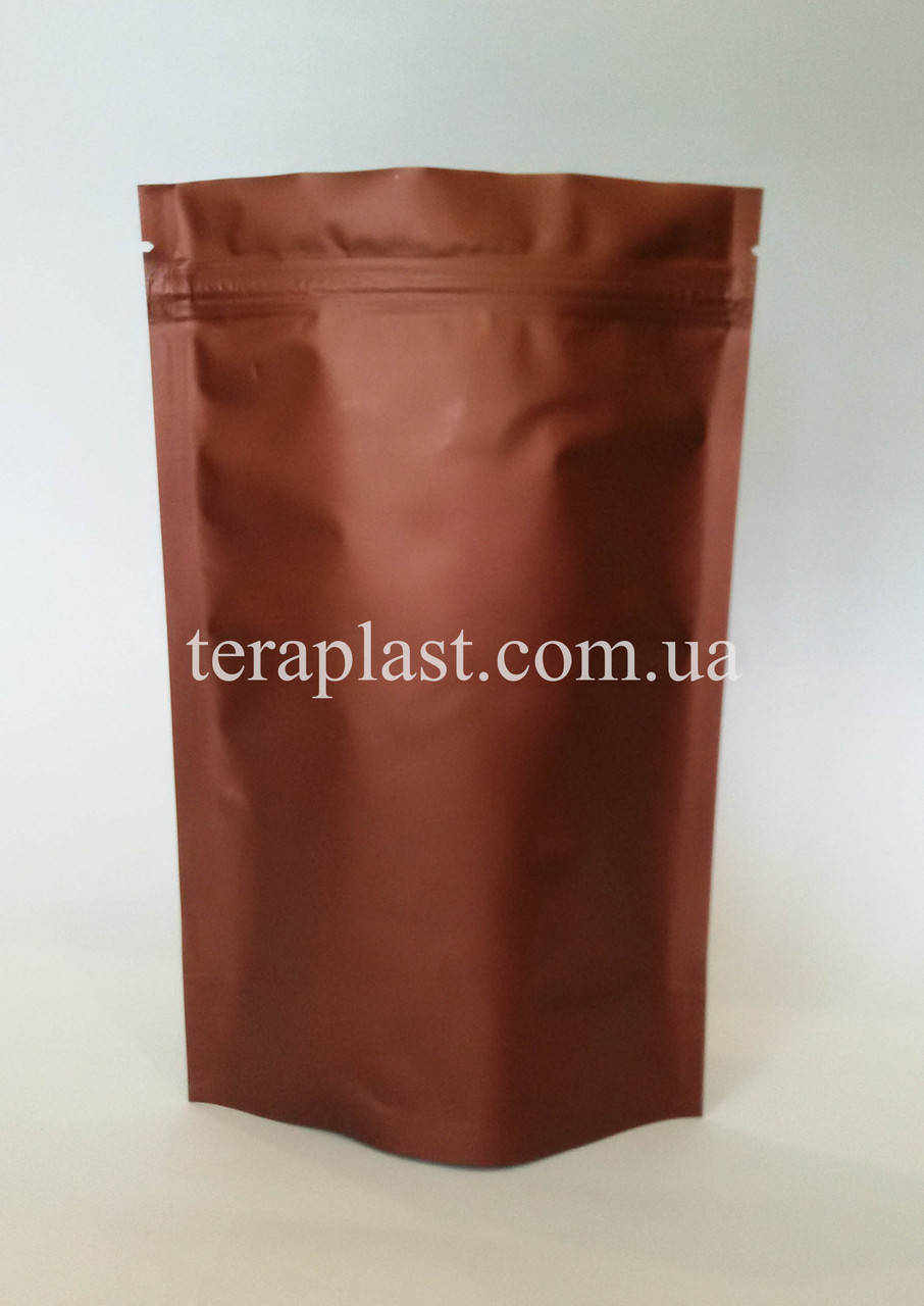 

Дой-Пак 500г коричневый 180х280 с зип замком