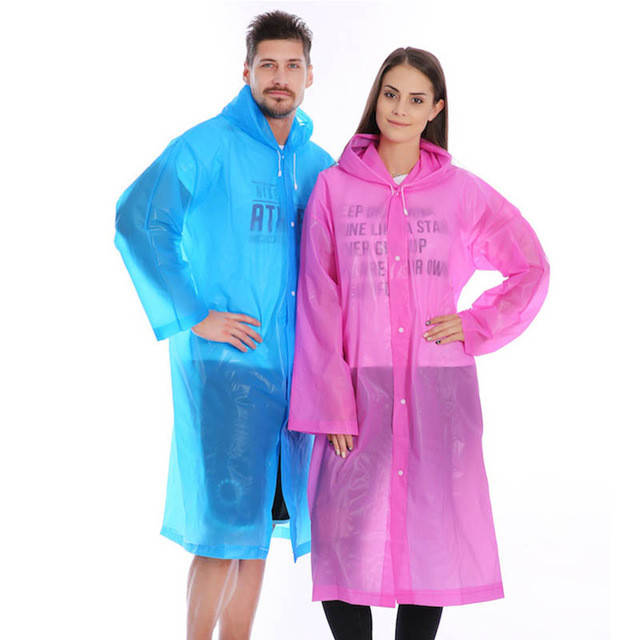 

Плащ-дождевик EVA Raincoat Унисекс. Розовый