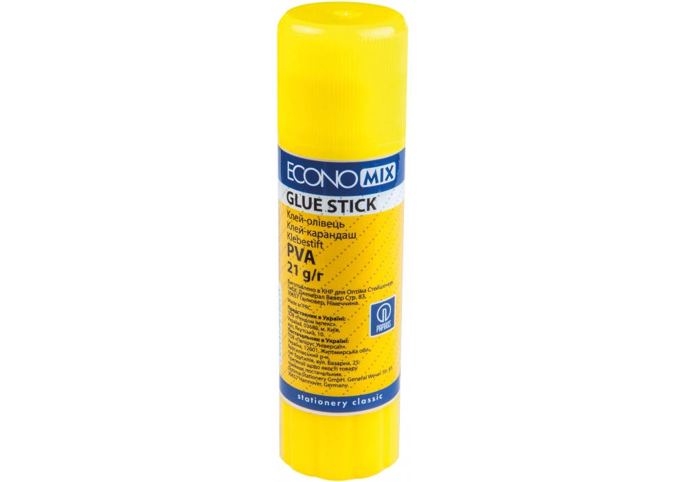 

Клей-карандаш Economix, ПВА основа, 21 г
