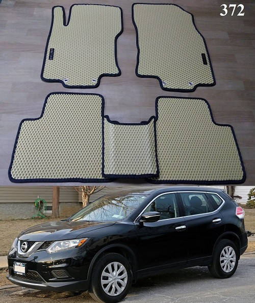 

Коврики ЕВА в салон Nissan Rogue II '14-20, Черный