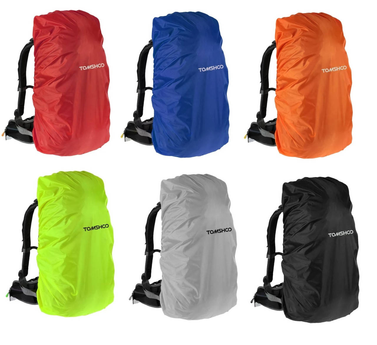 

Дождевик на рюкзак до 38 L Rain Cover TOMSHOO (рейнкавер) Чехол на рюкзак (накидка)