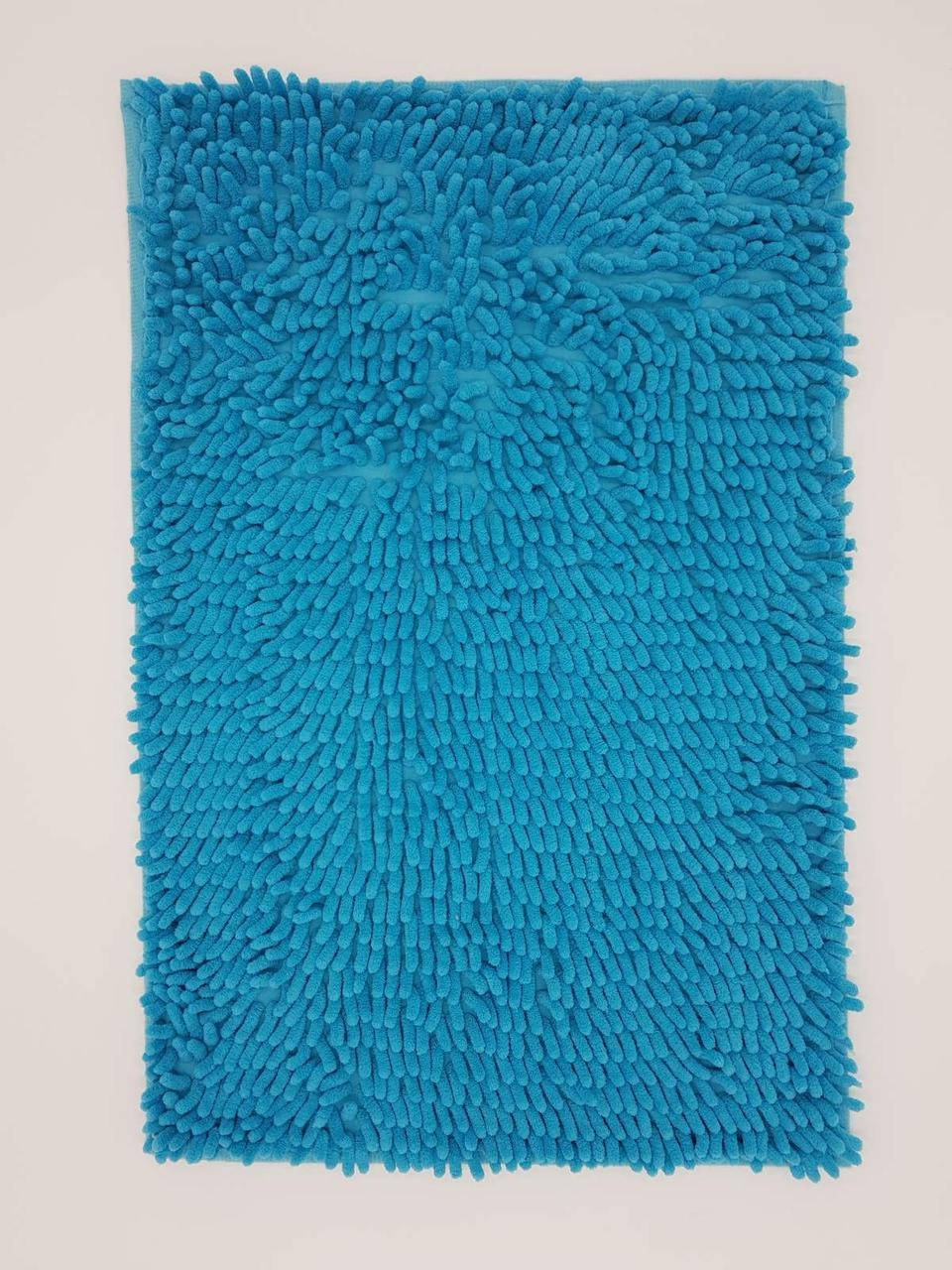 

Коврик для ванной из микрофибры лапша 50х80см.Бирюзовый цвет.