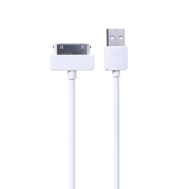 

USB кабель Light iPhone 4/4s 30pin 1м white Remax 300803, Белый