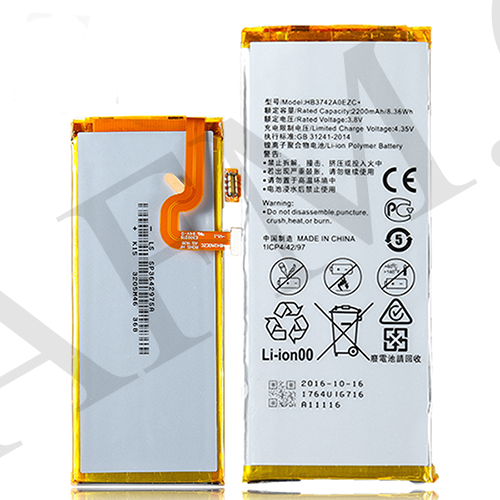 

АКБ оригинал Huawei HB3742A0EZC+ P8 Lite (ALE L21) (2200 mAh)