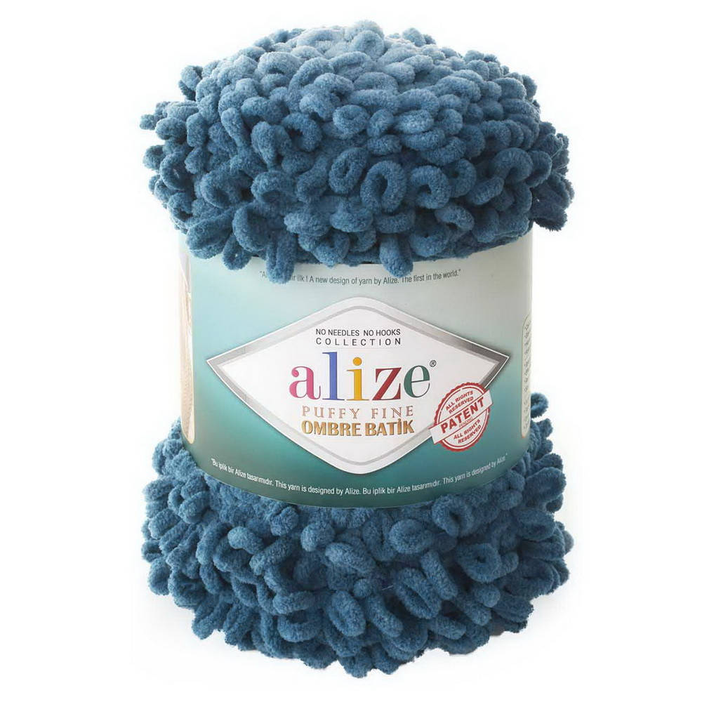 

7263 Пряжа Alize Puffy Fine Ombre Batik
