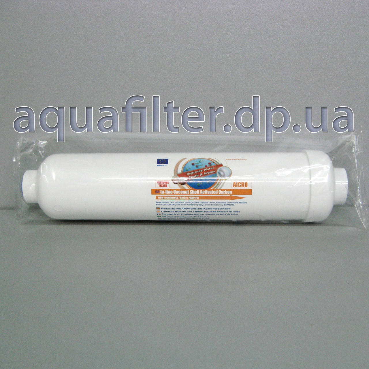 

Угольный постфильтр для воды Aquafilter AICRO (с резьбой под фитинги)