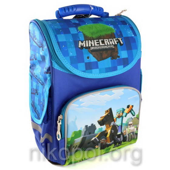 

Рюкзак школьный "SPACE - Майнкрафт синий", ортопедический, коробка 34х26х15 см.