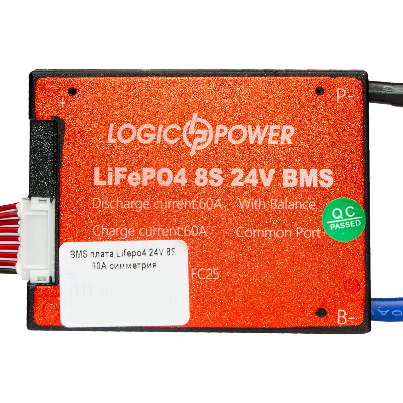 

BMS плата LiFePO4 24V 8S 60A симметрия
