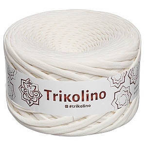 

Пряжа трикотажная 7-9 мм "Trikolino", цвет Парное молоко, Молочный