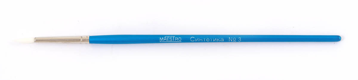 

Кисть худож. "Maestro" синтетика, круглая № 3
