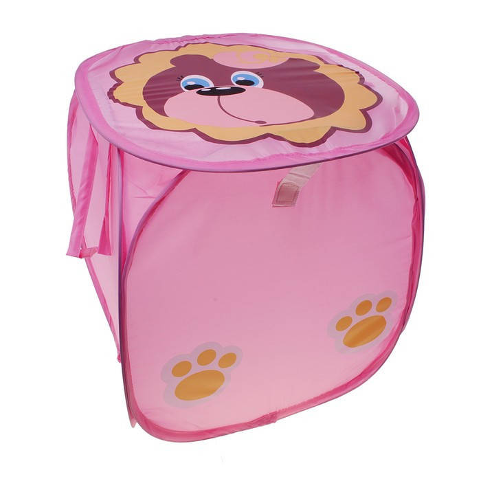 

Корзина для игрушек розовая 45-45 см Bambi,