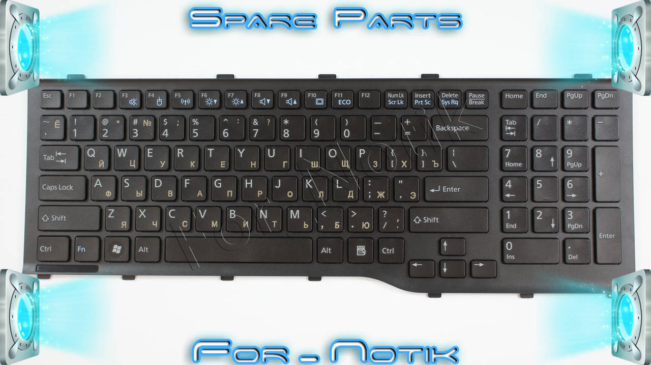 

Клавиатура для ноутбука FUJITSU (LB: A532, AH532, N532, NH532) rus, black, Черный