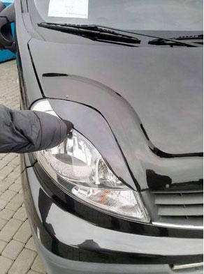 

Реснички Renault Trafic 2001-2014 Porshe-style (2 шт. ABS-пластик) Черный Глянец