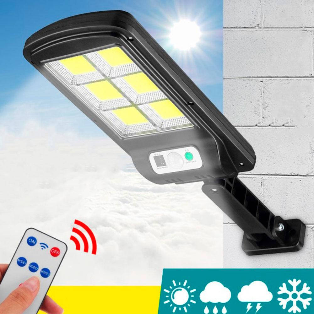 

Уличный фонарь на солнечной батарее Solar Light BL BK120-6COB / Фонарь на столб с пультом ДУ