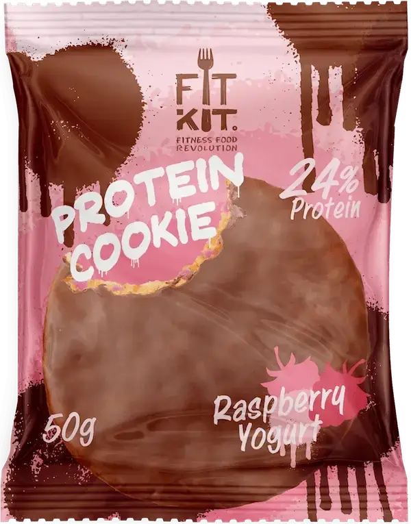 

Протеиновое печенье в глазури Fit Kit Малиновый Йогурт (50 грамм)