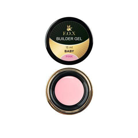 

Строительный гель FOX Pink baby 15 мл, Розовый