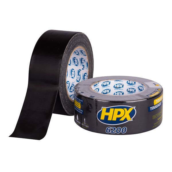 

HPX 6200 - 48мм х 25м - черная армированная ремонтная лента, Черный