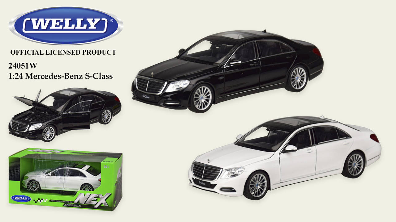 

Машина металева WELLY 1:24 MERCEDES BENZ S-CLASS 24051W