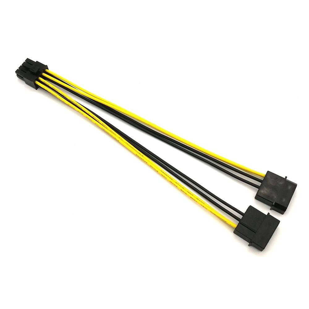 

Переходник питания CPU процессора 2xMolex to 8pin ATX 12V, 20см, Разные цвета