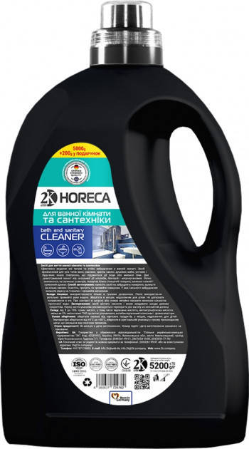 

Средство для мытья ванной комнаты и сантехники 2K Horeca 724762 5.2 л