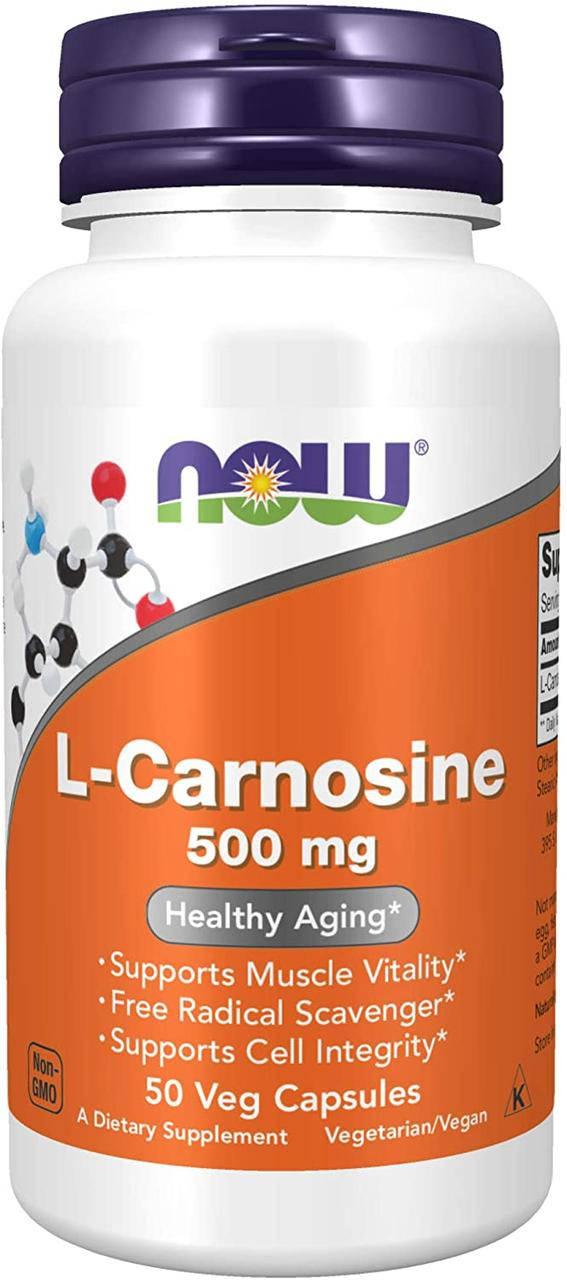 

Now Foods L-Carnosine 500mg 50 капсул