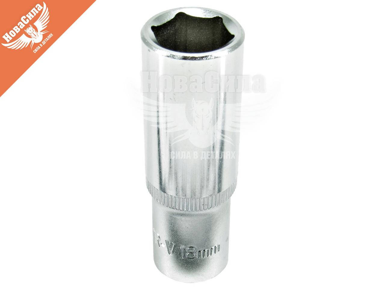 

Головка торцевая высокая шестигранная 1/2 18мм. (Alloid) ТГГ-41118М