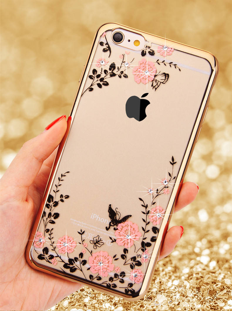 

Чехол Luxury для Iphone 6 / 6s бампер ультратонкий Gold