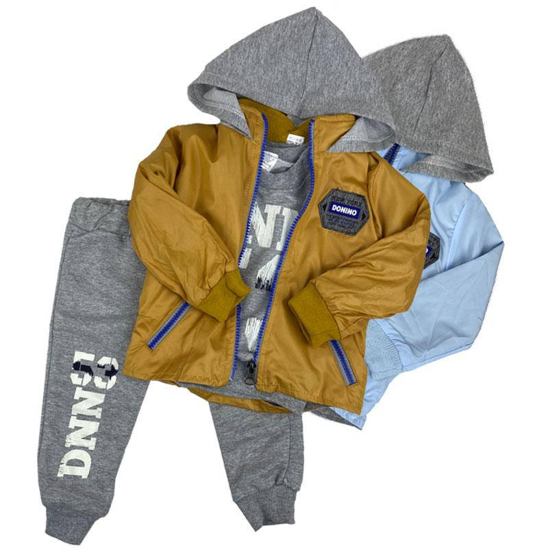 

Костюм 3 в 1, с курткой, для мальчика 68-86(6-24мес.) арт.13369