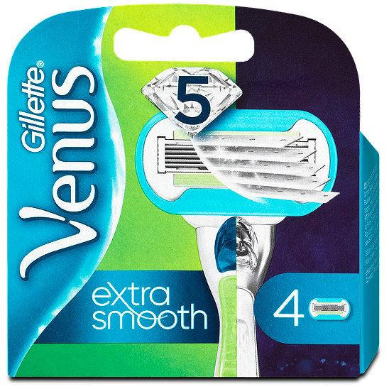 

Сменные кассеты Gillette Venus Extra Smooth 4 шт. в упаковке (G82)