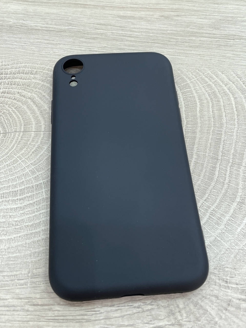 

Чехол IPhone XR противоударный Silicone Case черный с защитой на камерой