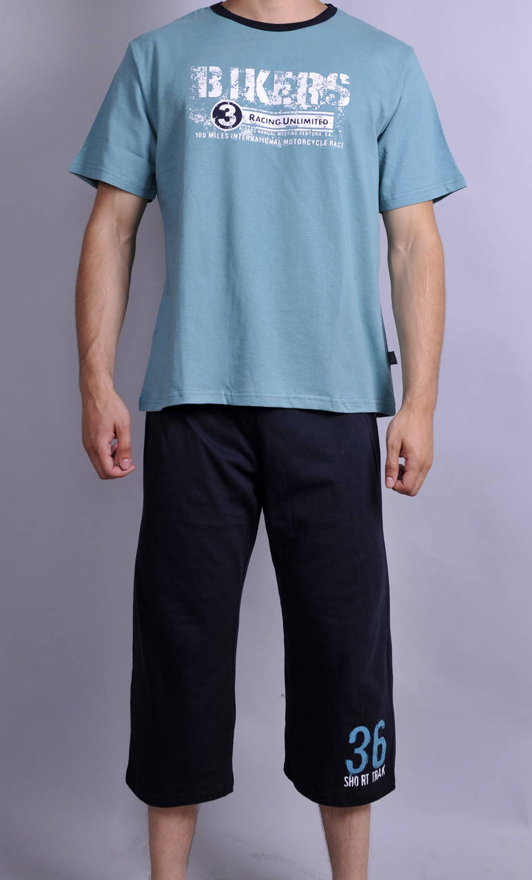 

Мужская пижама Natural Club 1002 XL Берюзовый