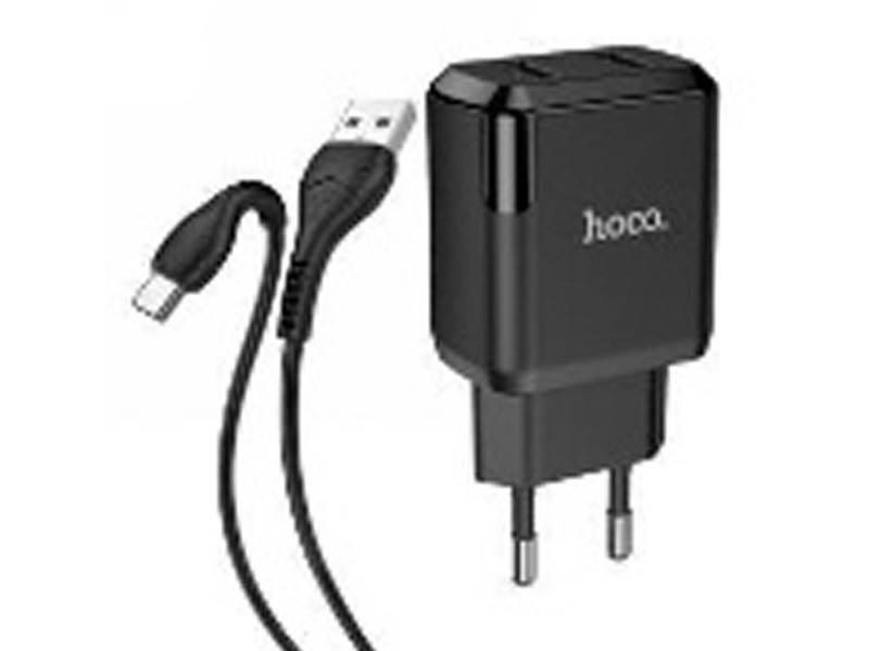 

Зарядное устройство 220В USBx2 с кабелем USB - Type-C Hoco N7 Speedy 120шт 8141