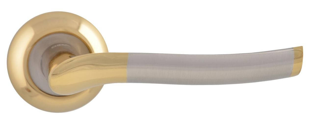 

Ручка для двери Siba Verona R02 никель матовый / темное золото (Турция)