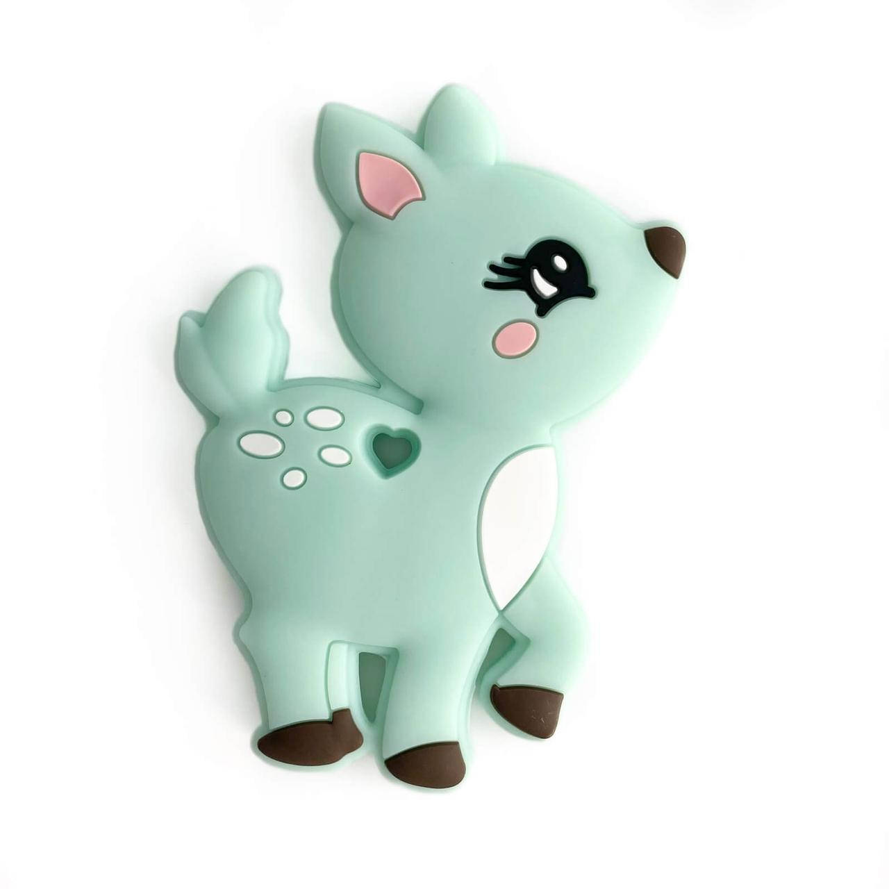 

Олень БЕМБИ (мята) силиконовый прорезыватель для зубов