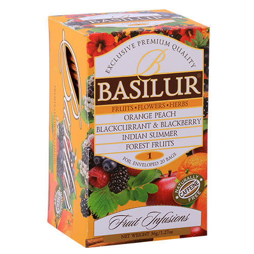 

Чай фруктовый Basilur коллекция Фруктовый коктейль Ассорти часть 1, 25х1.8г
