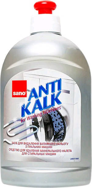 

Sano Anti Kalk средство для удаления известкового налета в стиральных машинах 500 мл