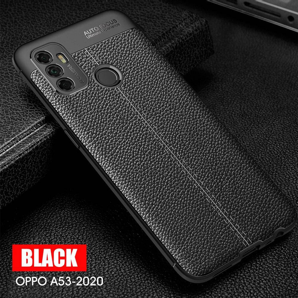 

Защитный чехол для Oppo A53 черный резиновый бампер