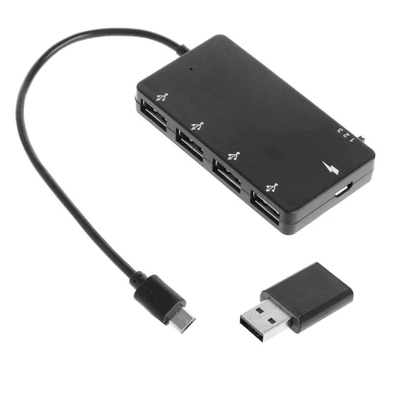 

OTG USB хаб с одновременной зарядкой 4 USB