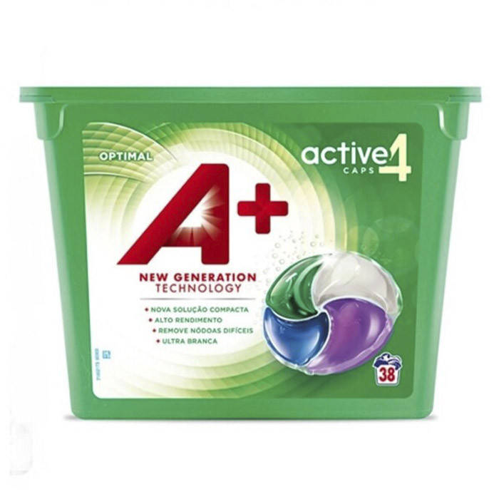 

Капсулы для стирки A+ Optimal 4в1 для белого 38 шт