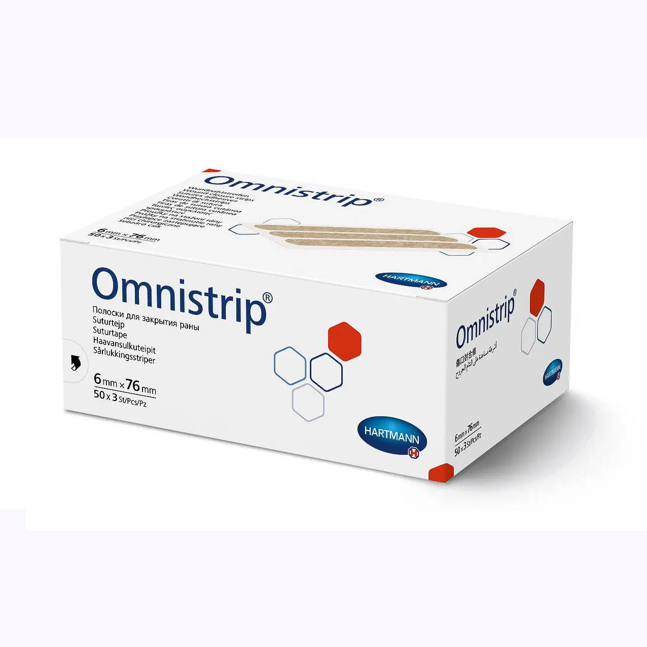

Смужки для безшовного закриття ран Omnistrip® 6мм х 76 мм