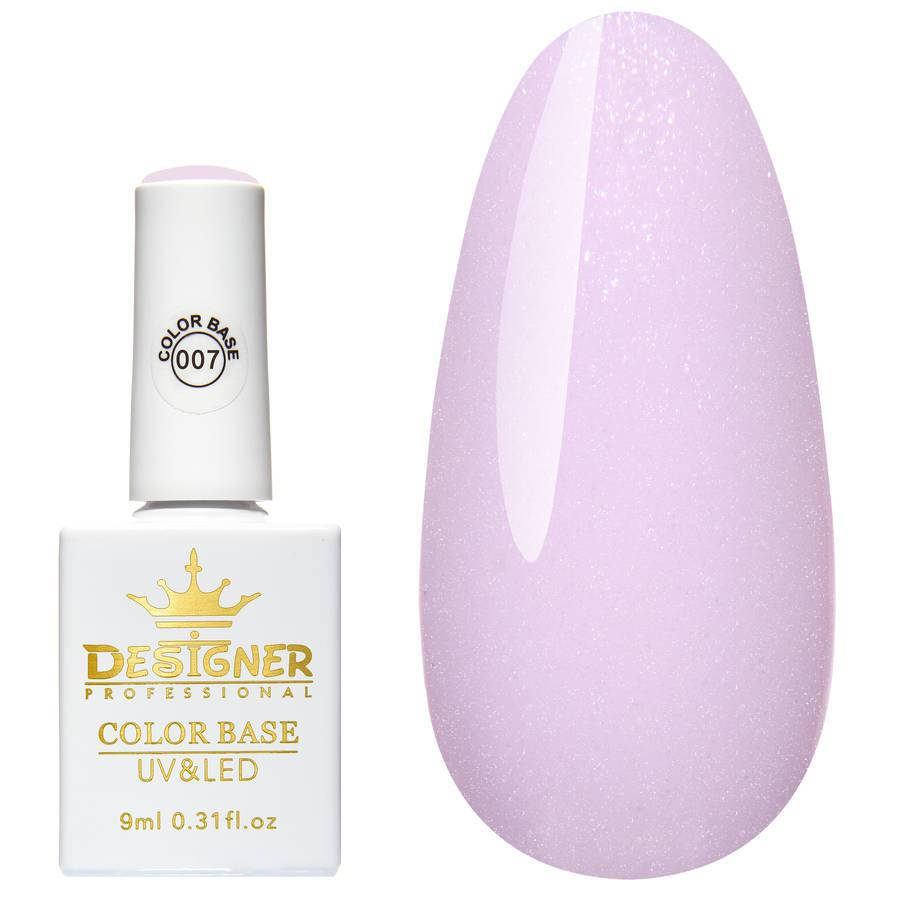 

Цветная камуфлирующая база Designer Professional (Дизайнер Профессионал) Color base с шиммером, 9 мл. №007