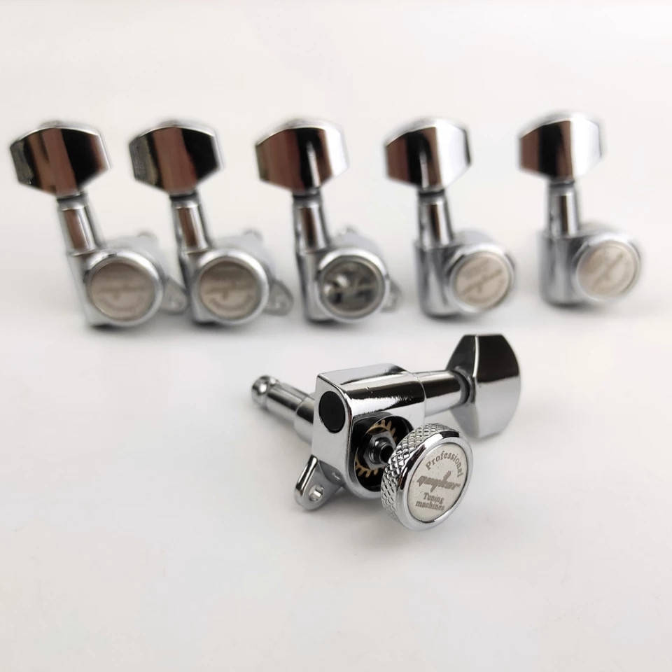 

Колки Machine Heads Guyker 6R локовые для электрогитары Fender Yamaha Cort ESP гитари хромовые