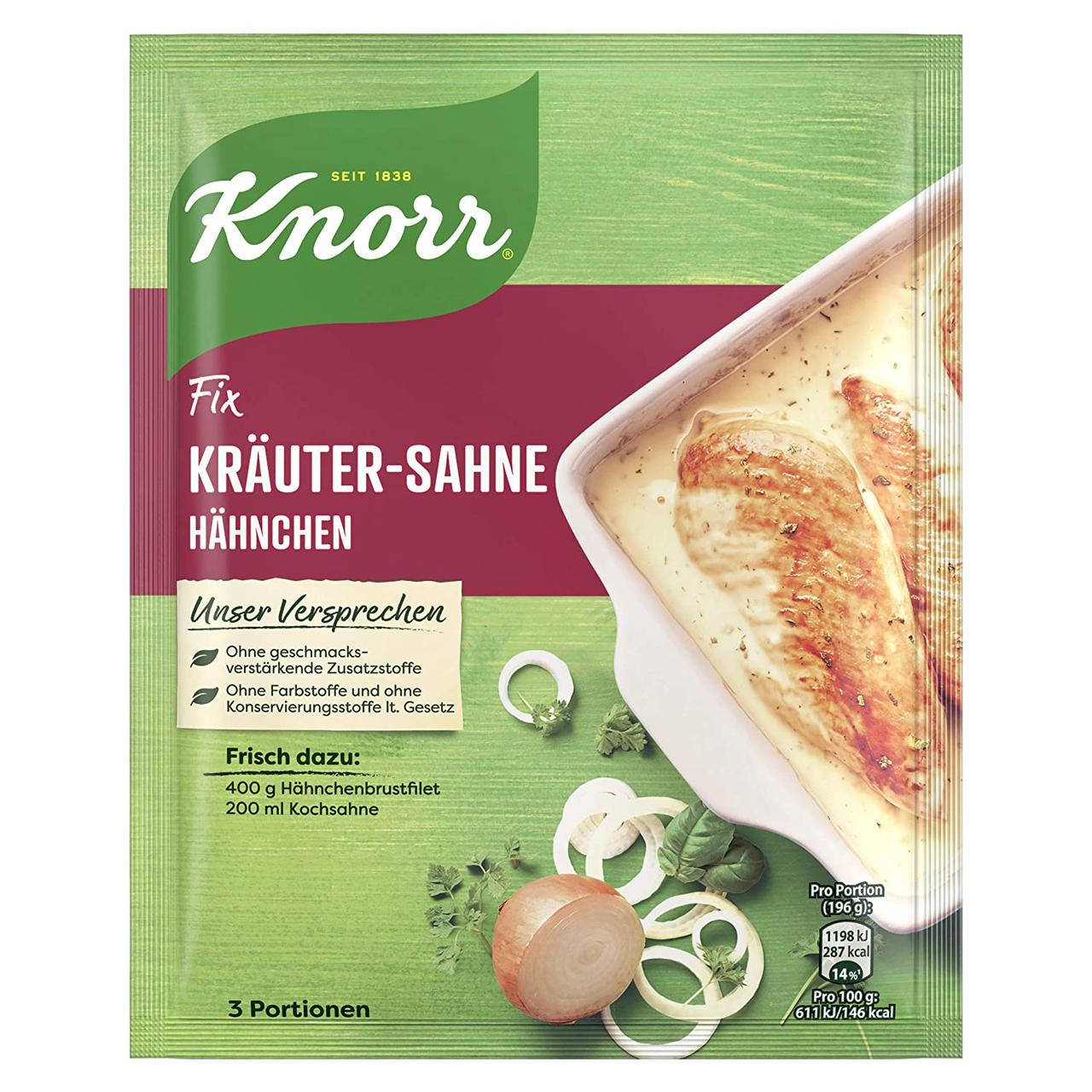 

Курица Knorr Fix с травяным кремом